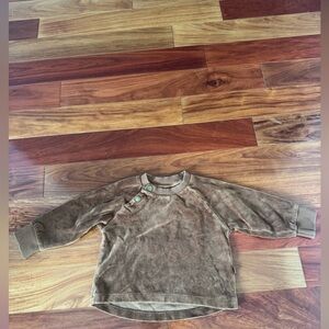 Velvet Brown Kids Long Sleeve Shirt